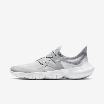 Nike Free RN 5.0 - Løbesko - Grå/Platin/Hvide | DK-54587
